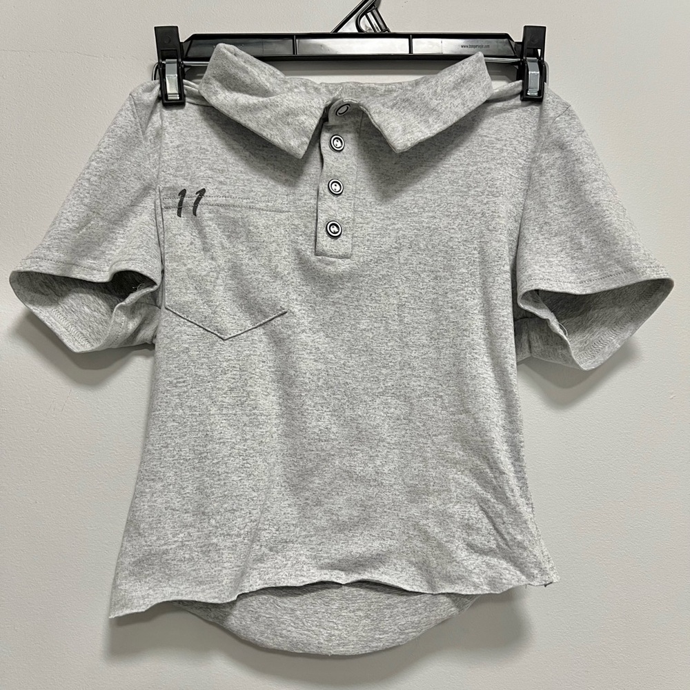 buttoned polo shirt